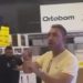 No Carrefour de Flores, homem faz confusão após ter troca de TV com defeito negada; vídeo