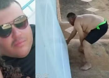 Em surt0, homem tenta at4car a ex com fac4 e é m0rt0 por policiais; veja o vídeo