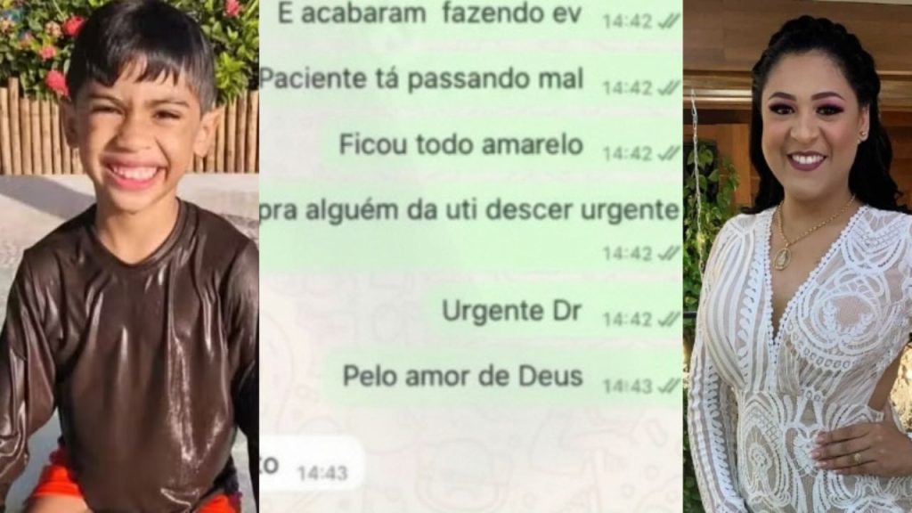 'Eu errei': Prints mostram reação de médica após o prescrever adrenalina que m4t0u Benício Xavier