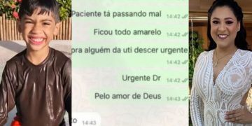 'Eu errei': Prints mostram reação de médica após o prescrever adrenalina que m4t0u Benício Xavier