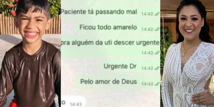 'Eu errei': Prints mostram reação de médica após o prescrever adrenalina que m4t0u Benício Xavier