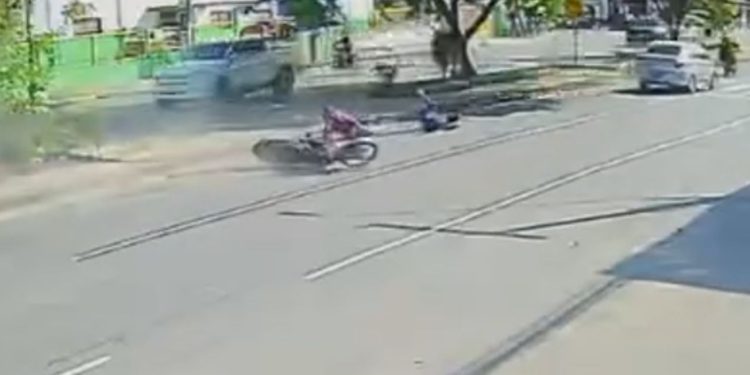 Vídeo: Universitária e motorista são atr0pel4dos após discussão de trânsito no Nova Cidade