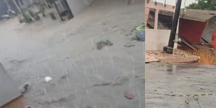 Manaus enfrenta deslizamentos e risco de alagamentos após forte chuva