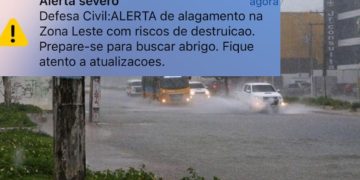 Defesa Civil emite alerta severo de alagamento para a zona leste de Manaus