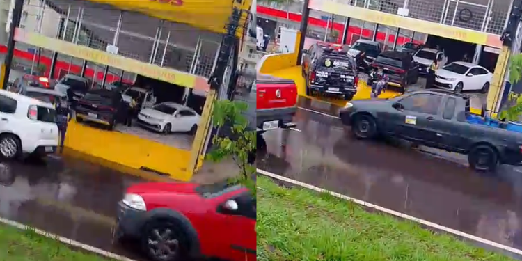 Urgente: GT Veículos é alvo de cr1m1n0s0s que fazem reféns e disp@ram tir0s em Manaus; veja