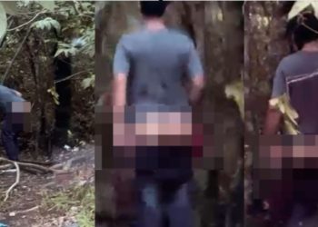 Vídeo: polícia flagra homens fazendo “surubã0” no mato do Distrito Industrial em Manaus 