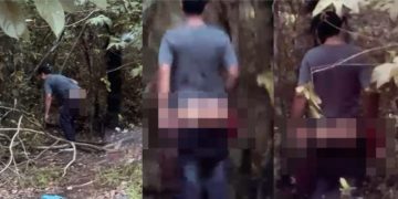 Vídeo: polícia flagra homens fazendo “surubã0” no mato do Distrito Industrial em Manaus 