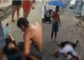 Vídeo: motoqueiro m0rre em Manaus e mulher fica gravemente ferida no chão