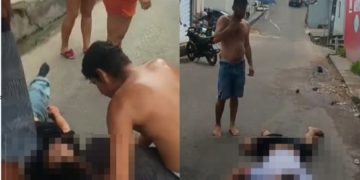 Vídeo: motoqueiro m0rre em Manaus e mulher fica gravemente ferida no chão