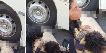 Vídeo mostra jovem agonizand0 com parte do corp0 dilacerad0 por ônibus em Manaus
