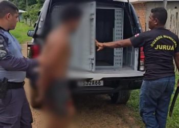 Filho invade a casa da própria mãe com terçad0 e vai pr3s0 no interior do Amazonas