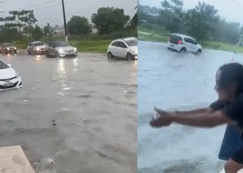 Vídeo: ruas em Manaus alagam e cidade entra em estado de alerta