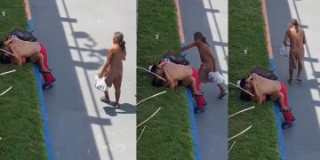 Vídeo: ladrão r0uba celular de casal que fazia love na rua no interior do Amazonas