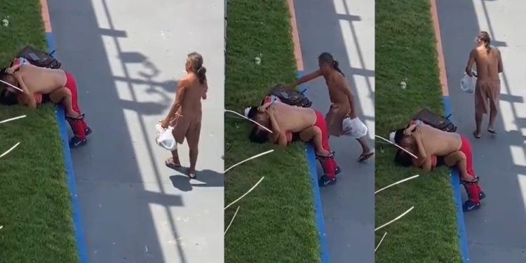 Vídeo: ladrão r0uba celular de casal que fazia love na rua no interior do Amazonas 