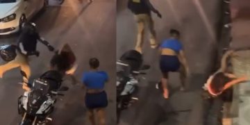 Vídeo mostra homem, mulher e agentes do Detran numa confusão em Manaus