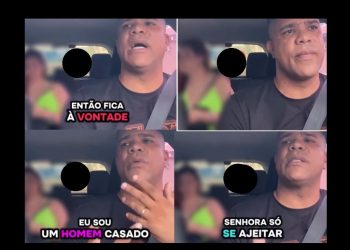 Vídeo: motora da Uber e passageira discutem no carro: ‘ou fecha a perna, ou desce’