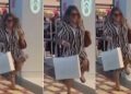 Vídeo: mulher pula com o pé direito no shopping na porta das Havaianas em Manaus
