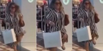 Vídeo: mulher pula com o pé direito no shopping na porta das Havaianas em Manaus 