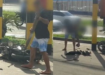 Vídeo: homem destrói a própria moto em Manaus para o Detran não levar: ‘indignado’ 