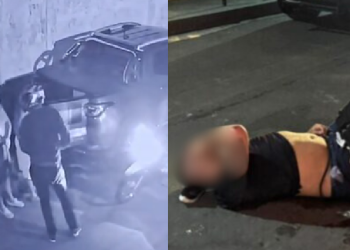 Vídeo l@drã0 abordando família e ap@nhand0 após assalt0 e t1r0s no Japiim; veja