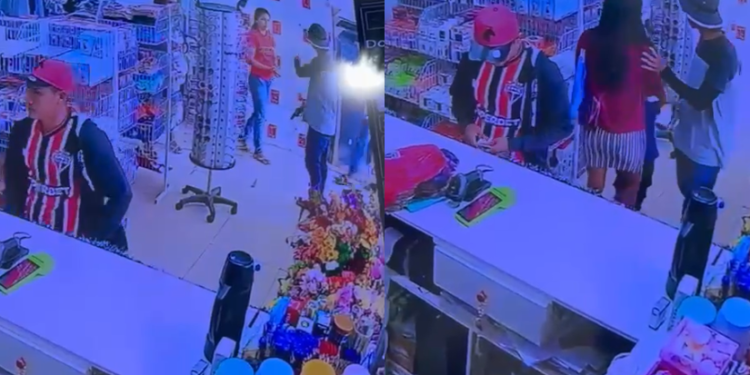 Vídeo: Dupla inv@de loja e com agr3ssividad3 rende os clientes e funcionários em Tabatinga