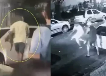 Vídeo: Policial reage e m@ta flanelinha que usava arm@ falsa perto de shopping