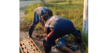 Samu socorre motociclista encontrado caído em via na Cidade Nova