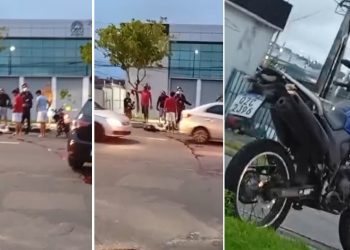 Vídeo: sargento do Exército m0rre ao “voar” da moto na Rodrigo Otávio: ‘morreu na hora’