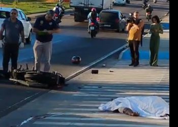 Vídeo: homem perde controle da moto e m0rre na Avenida das Torres