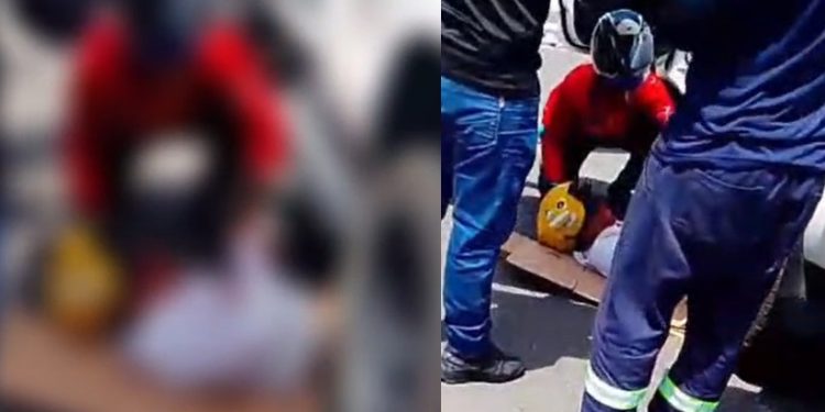 Vídeo mostra motoqueiro ferid0 embaixo da roda de picape em Manaus: ‘avisem à família’
