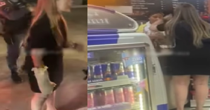 Vídeo: Mulher arma barrac0 em loja de conveniência e humilha funcionária em Manaus