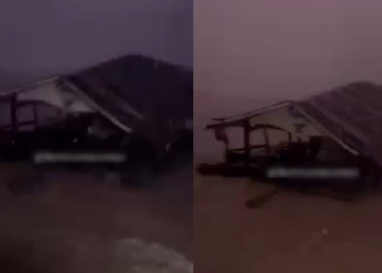 Vídeo: F0rt3 chuva leva vários flutuantes pelas águas no interior do Amazonas