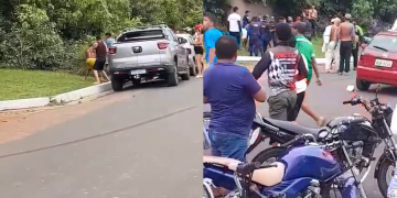 Vídeo: Evento de ‘racha’ com presença de cr1anç@s e jovens termina em porr@da em Novo Airão