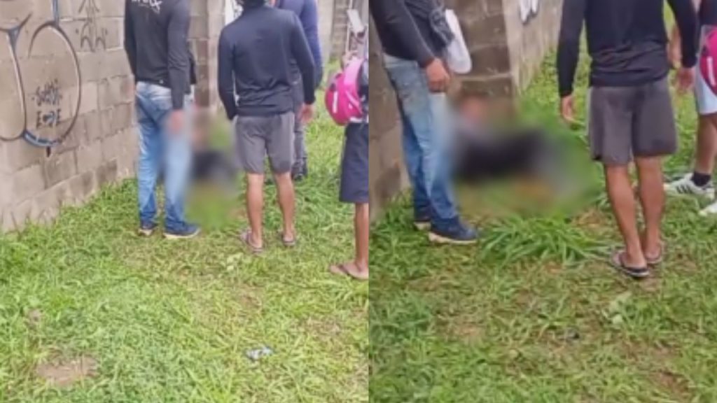 Vídeo: Populares reagem a ass4lto, esp4ncam dois homens e ameaçam ate4r fogo neles no Tarumã