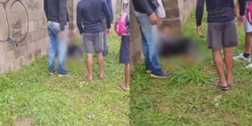 Vídeo: Populares reagem a ass4lto, esp4ncam dois homens e ameaçam ate4r fogo neles no Tarumã