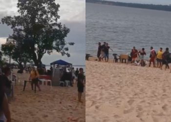 'Cabeludinho correndo atrás do diab0': homem registra brig4 generalizada em Maués