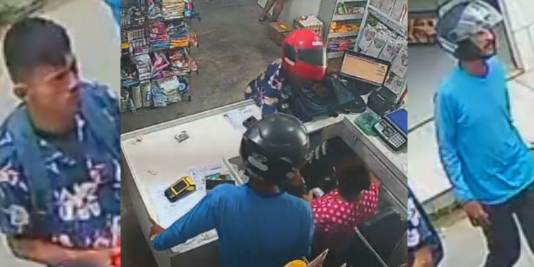 Criminosos rendem clientes e assaltam mercadinho no bairro Terra Nova; veja o vídeo