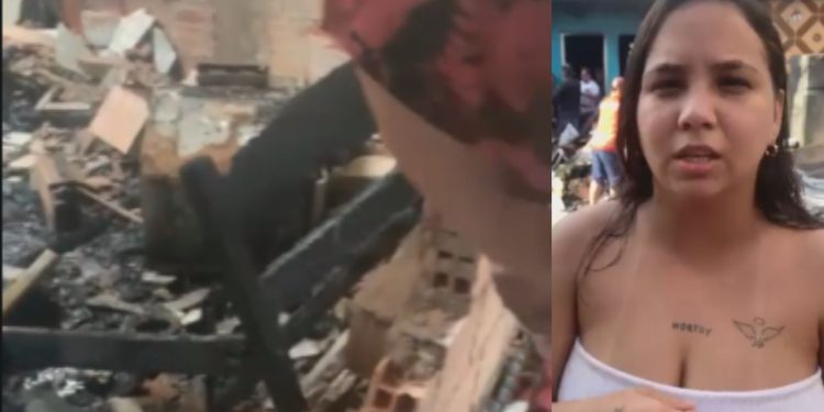 Após fogo atingir casa do avô, neta mostra destruição e pede ajuda da população: ‘aceitando qualquer ajuda’