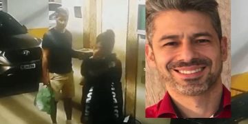 Auditor federal é filmado agred1nd0 mulher com o filho de 4 anos no colo; veja o vídeo