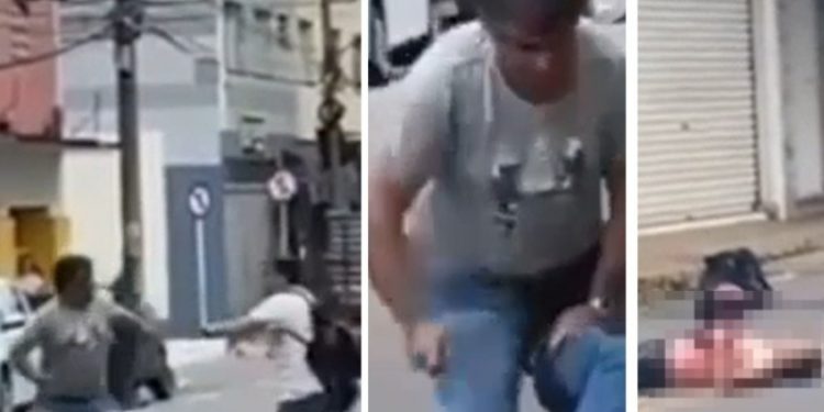 Vídeo: motoqueiro é esfaquead0 até a m0rte durante briga de trânsito