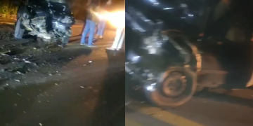 Vídeo: Idoso dirigindo carro se ch0ca com caminhonete e m0rr3 na hora na BR-174