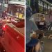 Vídeo: motoqueiro estoura a perna após atingir ônibus em Manaus