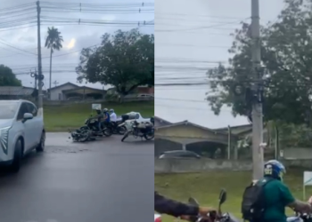 Passageira fica desfalecida ao ser arr3m3ssad@ em ac1dente com BYD na Ponta Negra