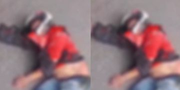 Vídeo: entregador de dr0gas cai da moto e fica com fratura exposta no chão