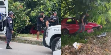 Sob suspeita de estar bêbad0, condutor com uísque no carro cap0ta com quatro pessoas em Manaus; veja