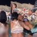 Vídeo: homem é filmado fazendo mulher de pirulito na praia: ‘pouca vergonha’