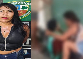 Vídeo: Mulher suspeita após m0rt3 de homem a f@cadas em Coari é pr3sa