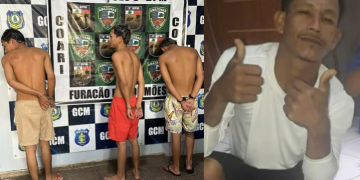 Quinteto é pr3s0 logo após m@tarem homem em Coari; vídeos