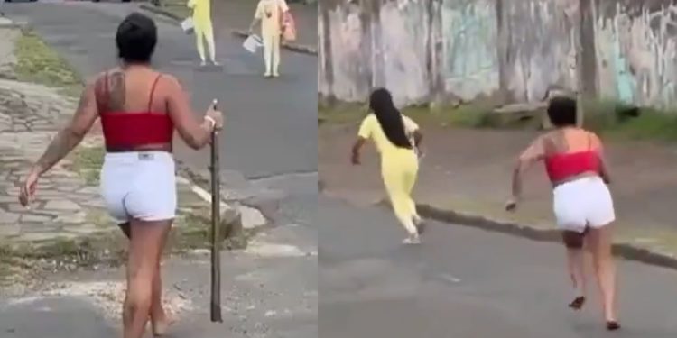 Vídeo: blindada espera a rival talarica na porta da cadeia e enche ela de p0rrada