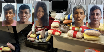 Quinteto com 90 kg de mac0nha e c0caína é pr3s0 quando vinha em embarcação para Manaus